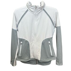 Athleta Women's Jump Step Jacket - Gray/White - Size Medium